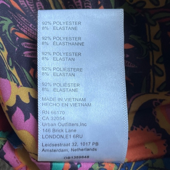 Urban Outfitters Colorful Corset Bustier Crop Top Size S - Picture 6 of 6